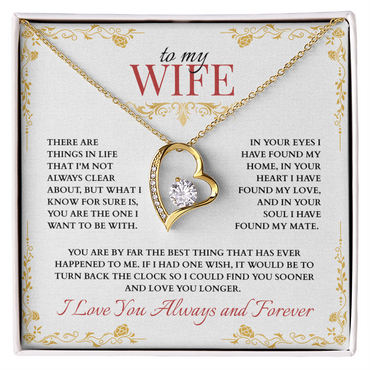 To My Wife, You are the One I Want to Be With