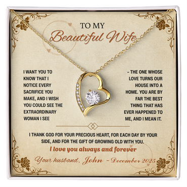 To My Beautiful Wife, Your Love Turns our House into a Home (Y)