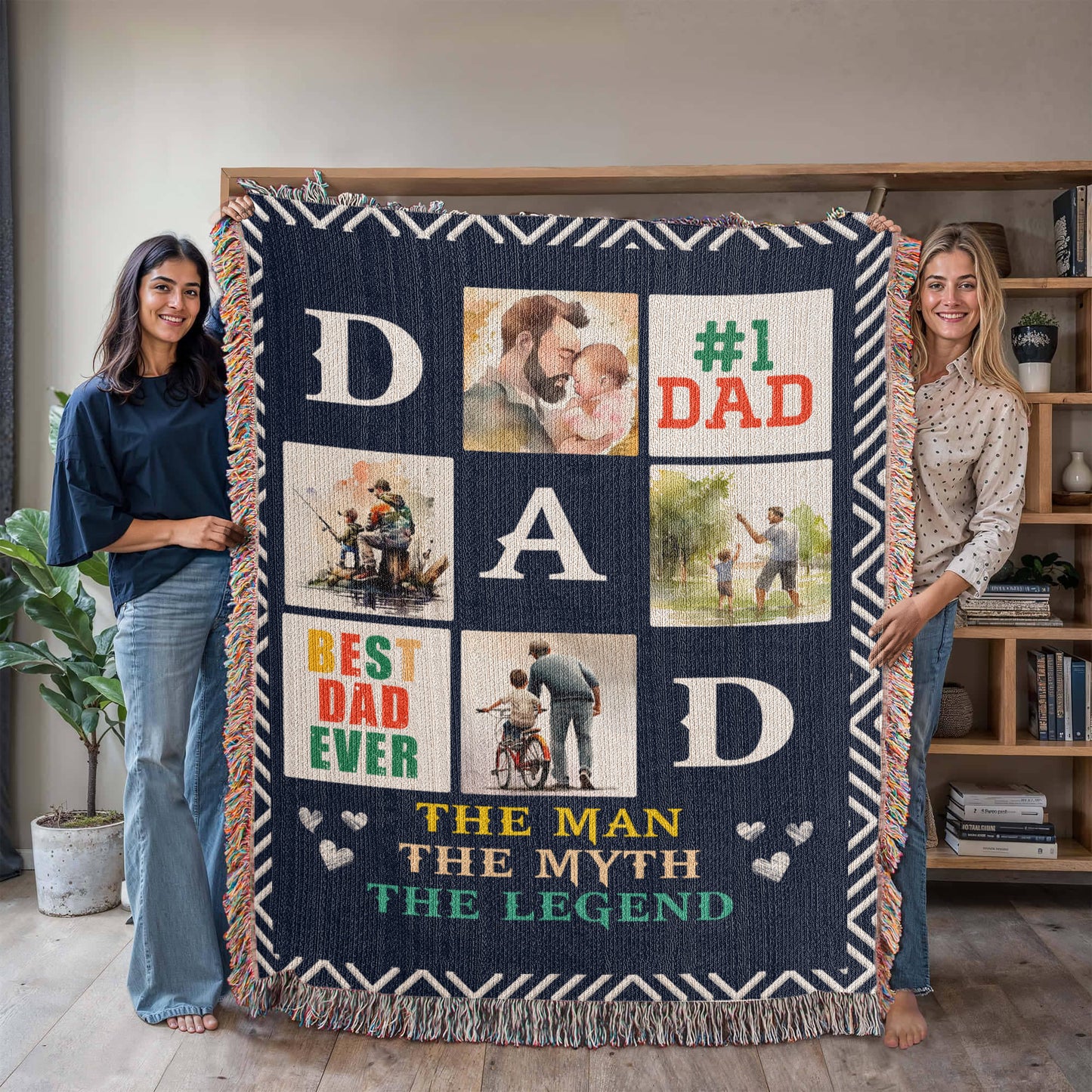 Blanket, Woven - Best Dad Ever