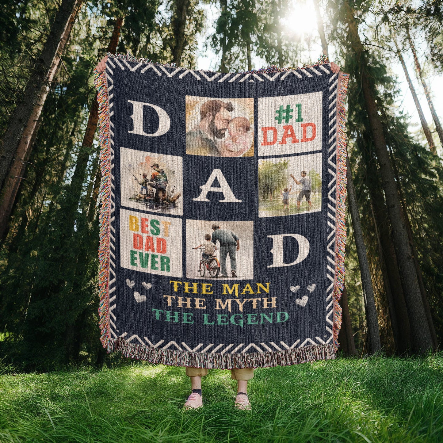 Blanket, Woven - Best Dad Ever