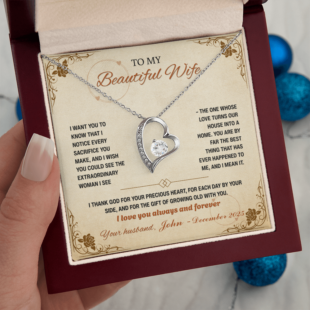 To My Beautiful Wife, Your Love Turns our House into a Home (Y)