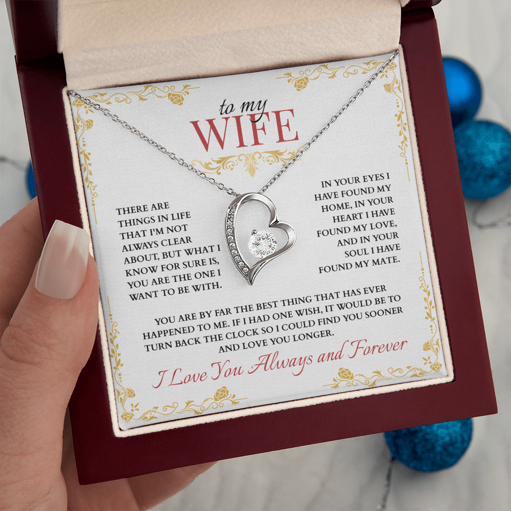 To My Wife, You are the One I Want to Be With