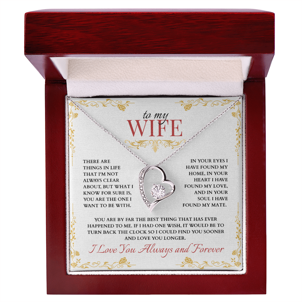 To My Wife, You are the One I Want to Be With