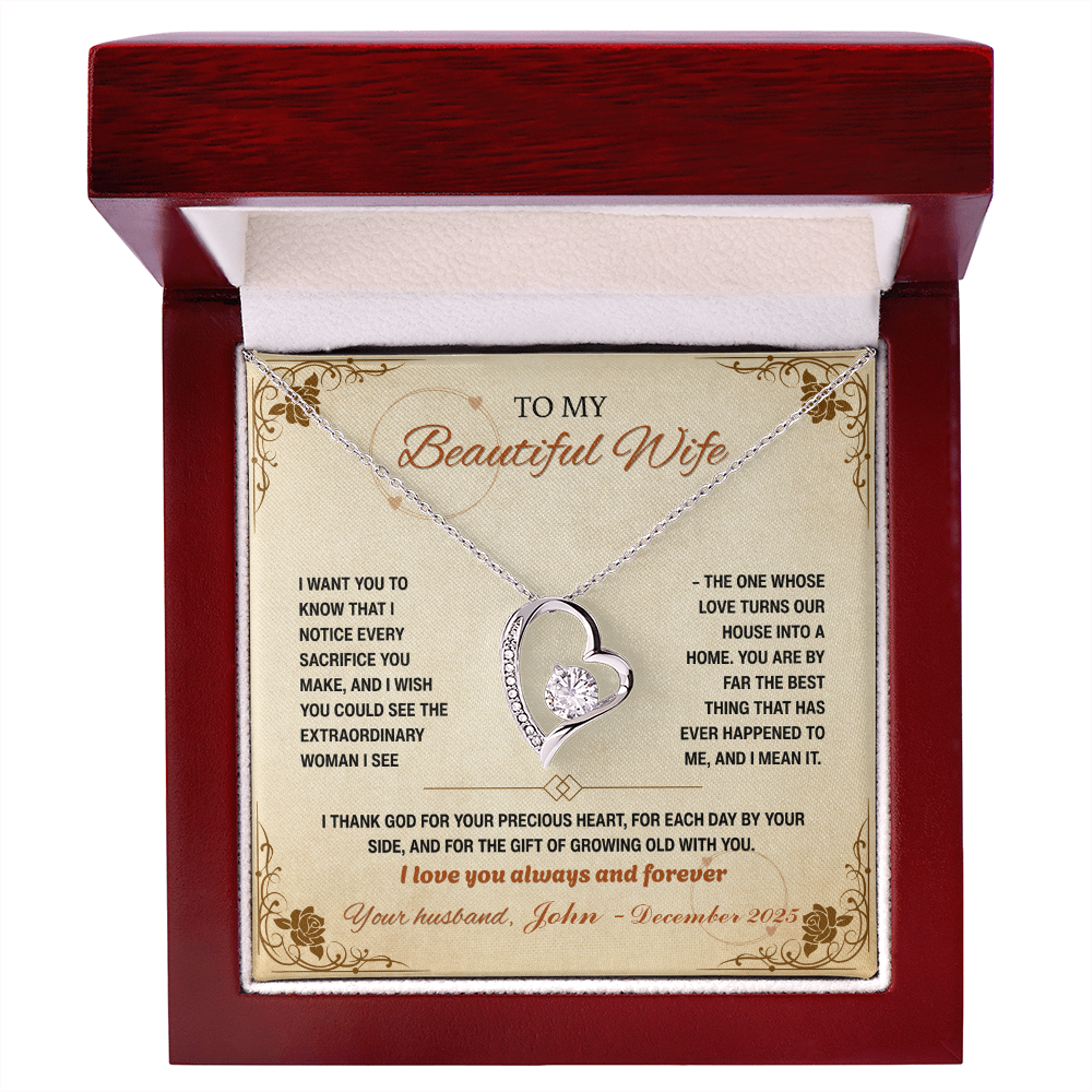 To My Beautiful Wife, Your Love Turns our House into a Home (Y)