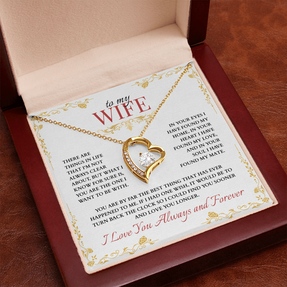 To My Wife, You are the One I Want to Be With