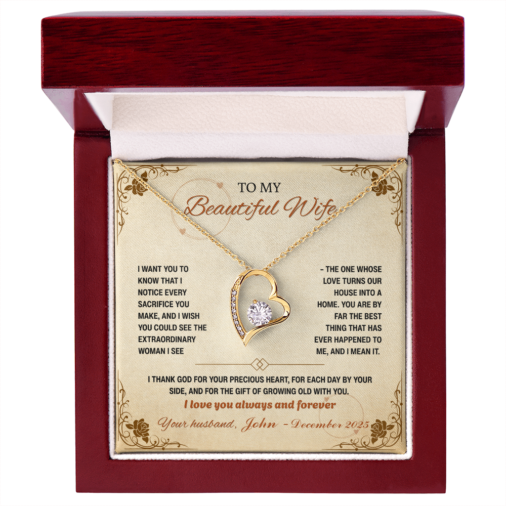 To My Beautiful Wife, Your Love Turns our House into a Home (Y)