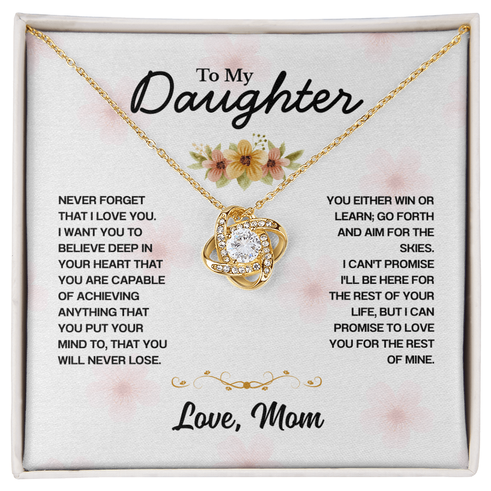 To my Daughter, I Love You for the rest of My Life