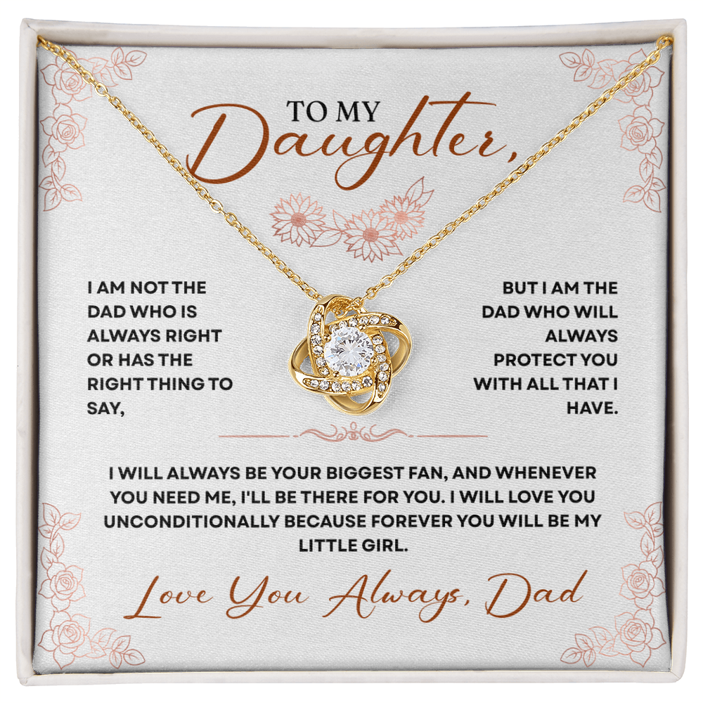 To My Daughter, I'm always your biggest fan