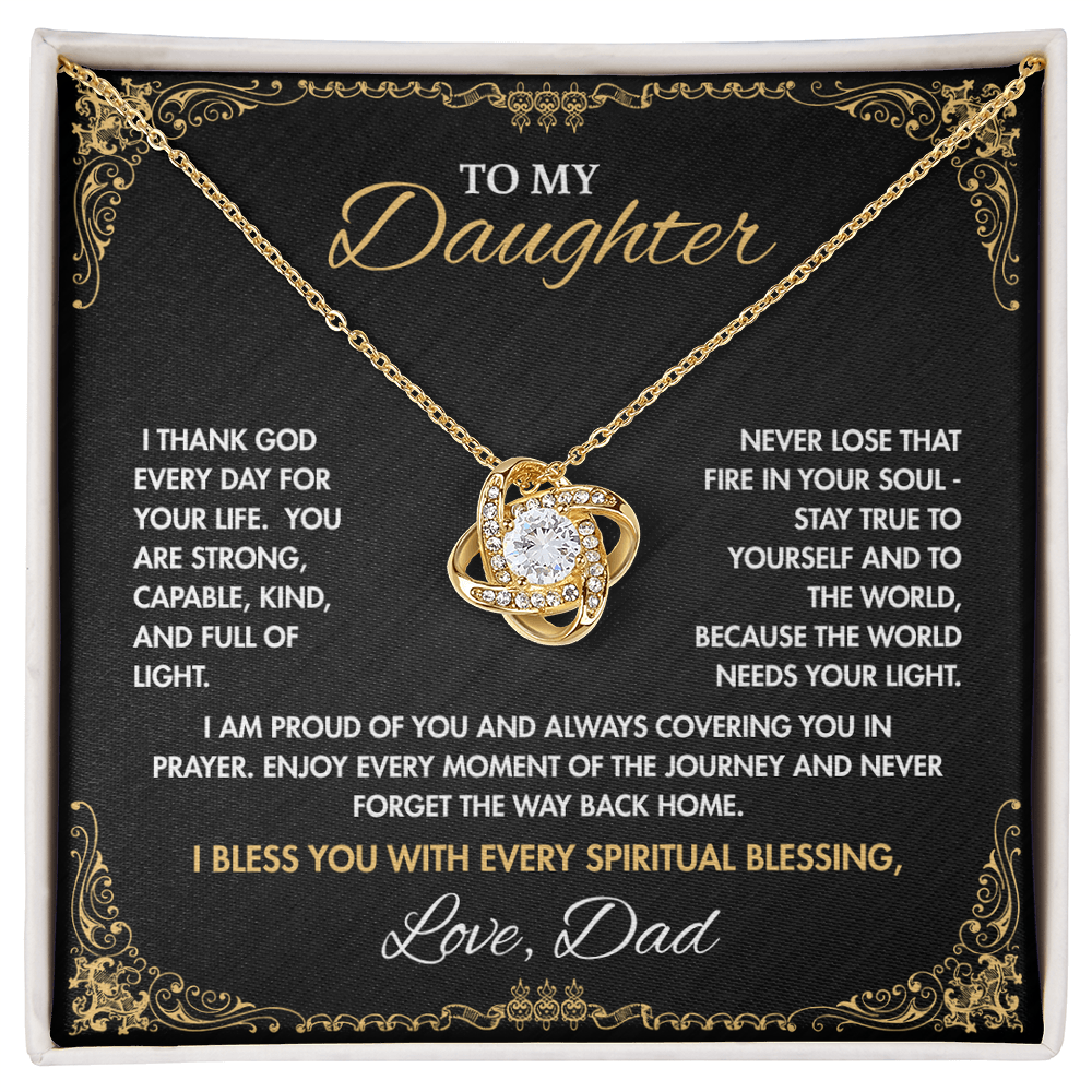 To My Daughter,  My Love Goes with You  wherever You Go (B)