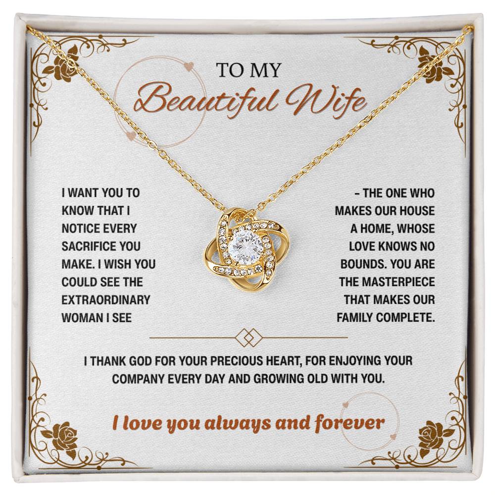 To My Wife - I Notice Every Sacrifice (W) - new