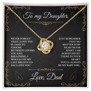 To My Daughter, I'm Always Right There in Your Heart