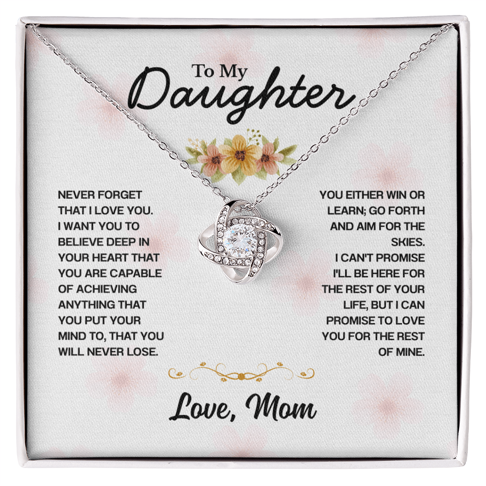 To my Daughter, I Love You for the rest of My Life