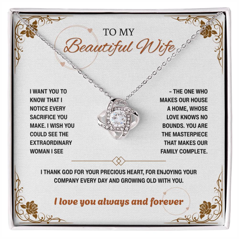 To My Wife - I Notice Every Sacrifice (W) - new