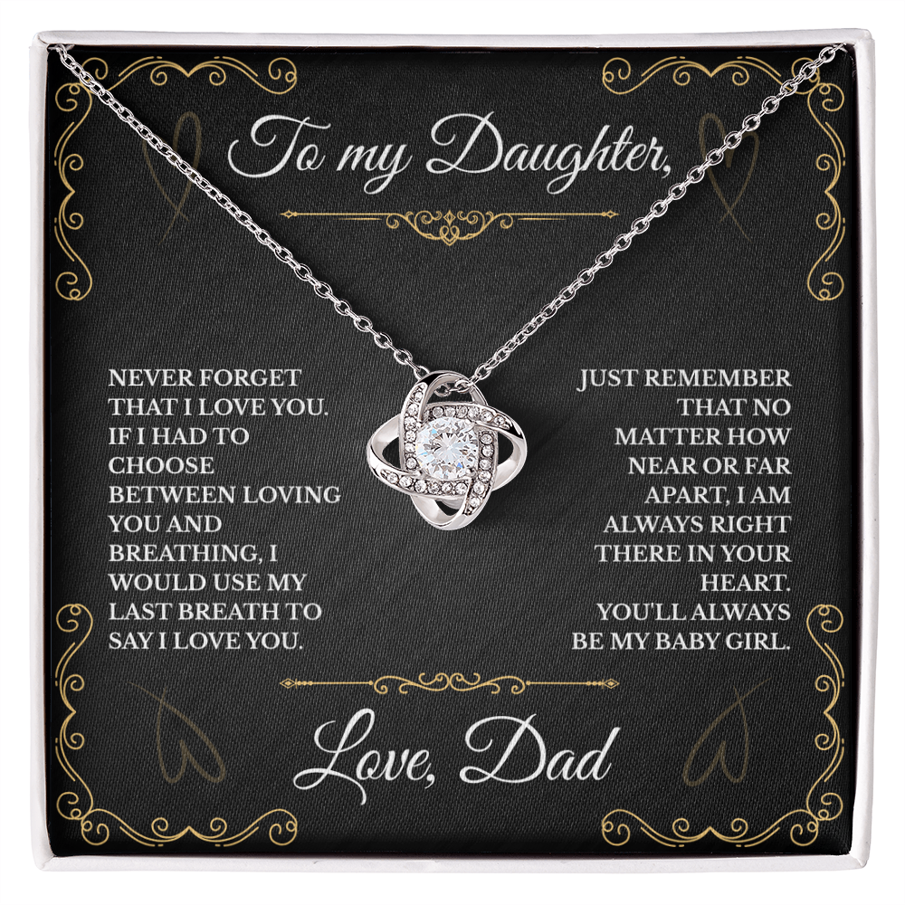 To My Daughter, I'm Always Right There in Your Heart