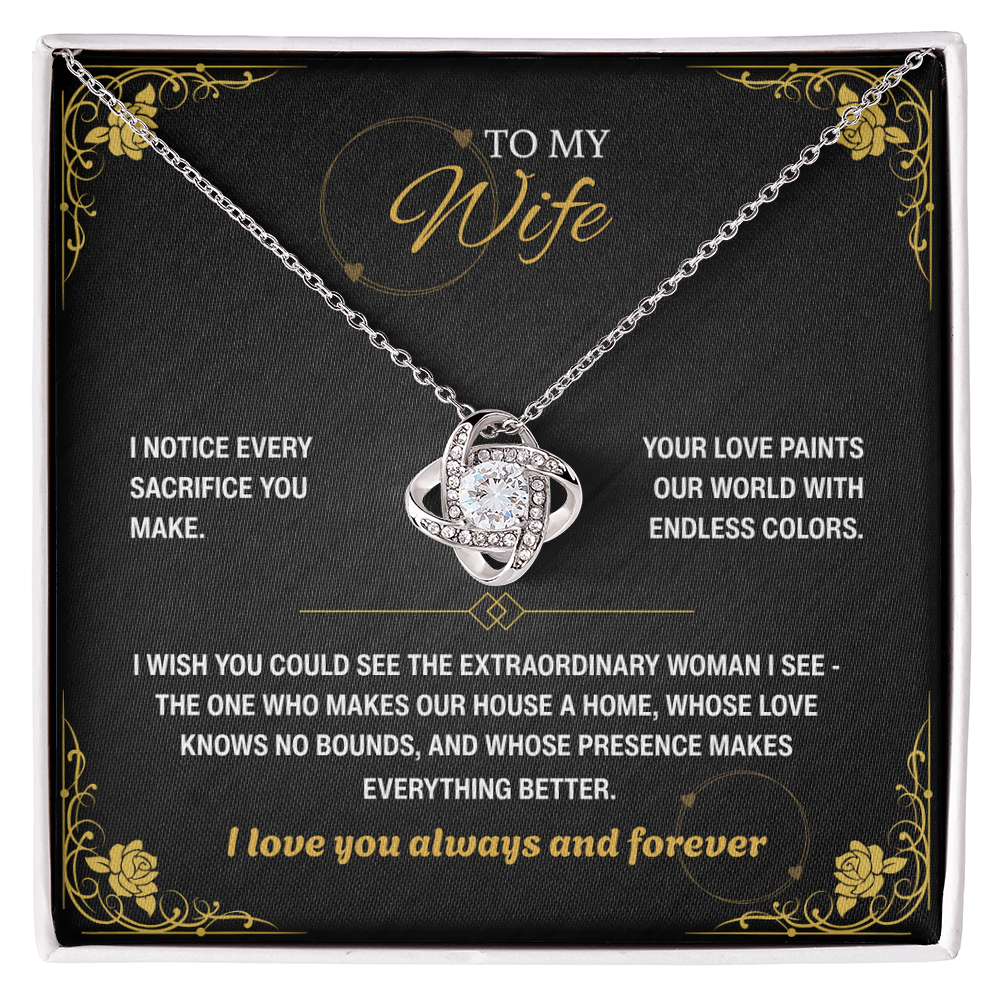 To My Wife, I Notice Every Sacrifice You Make (B)