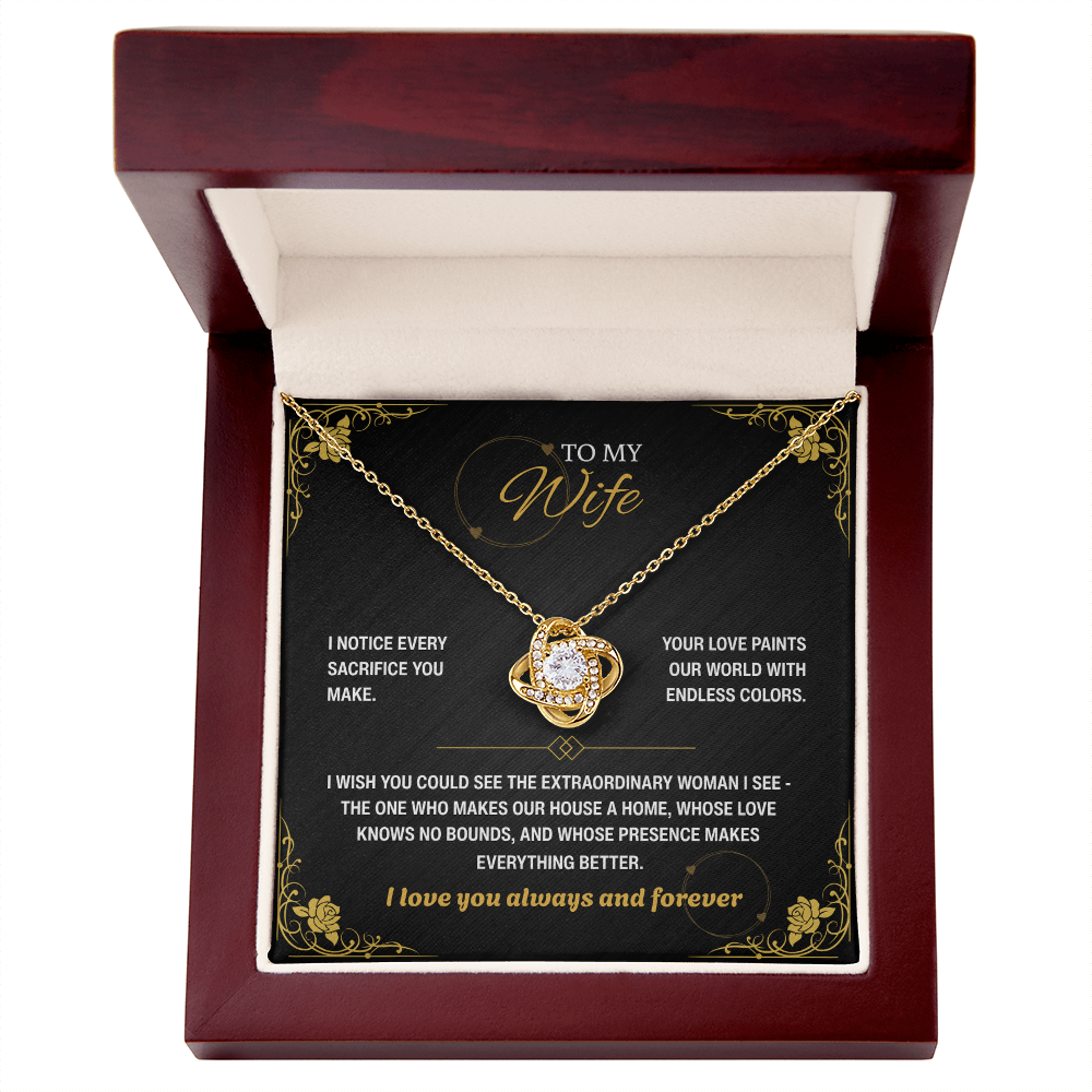 To My Wife, I Notice Every Sacrifice You Make (B)