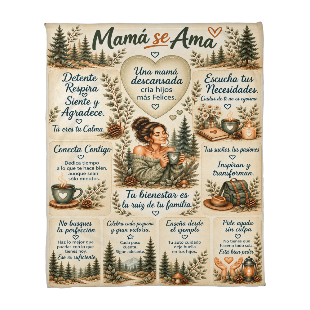 Mom Blanket - Manta para Mama - Verde Naturaleza