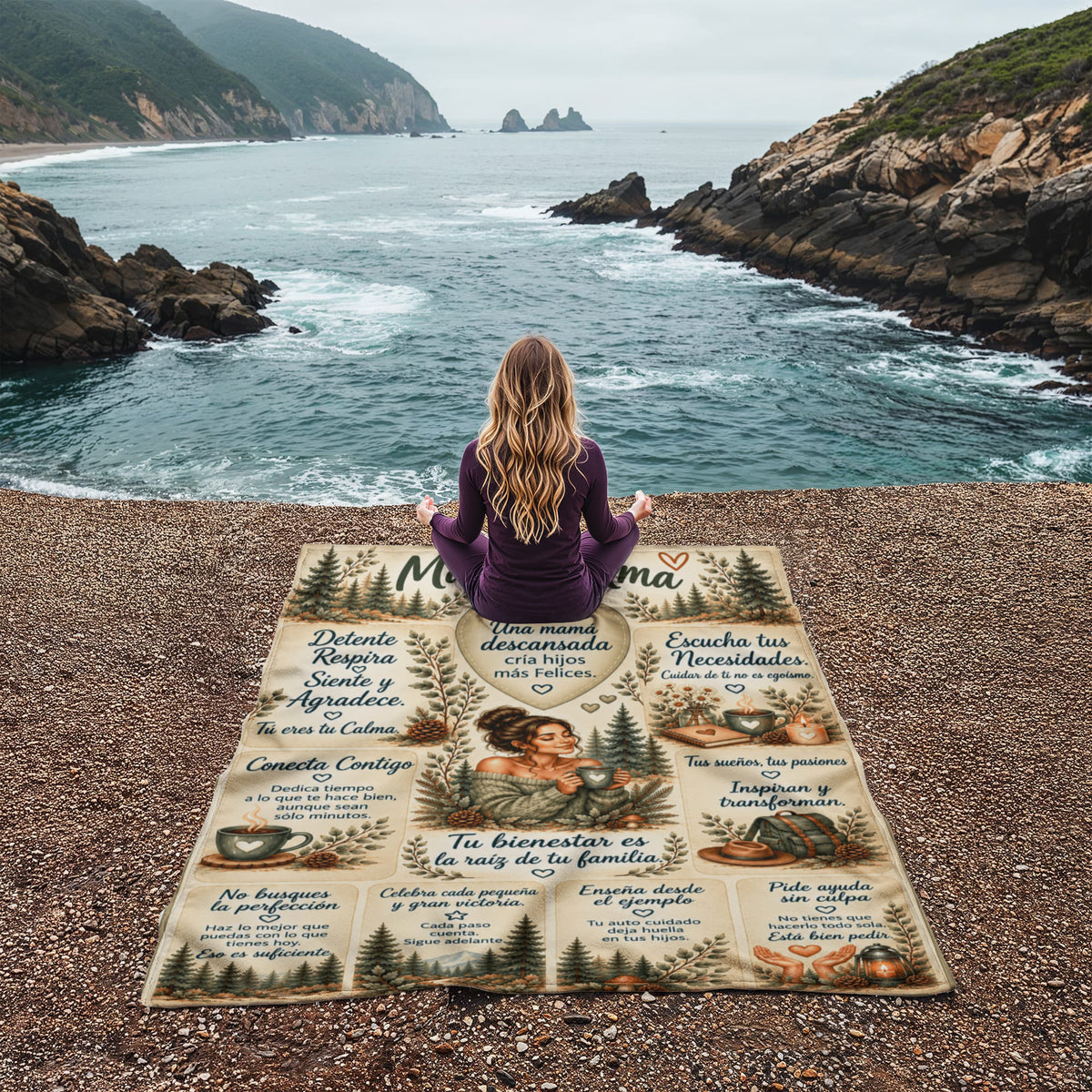 Mom Blanket - Manta para Mama - Verde Naturaleza