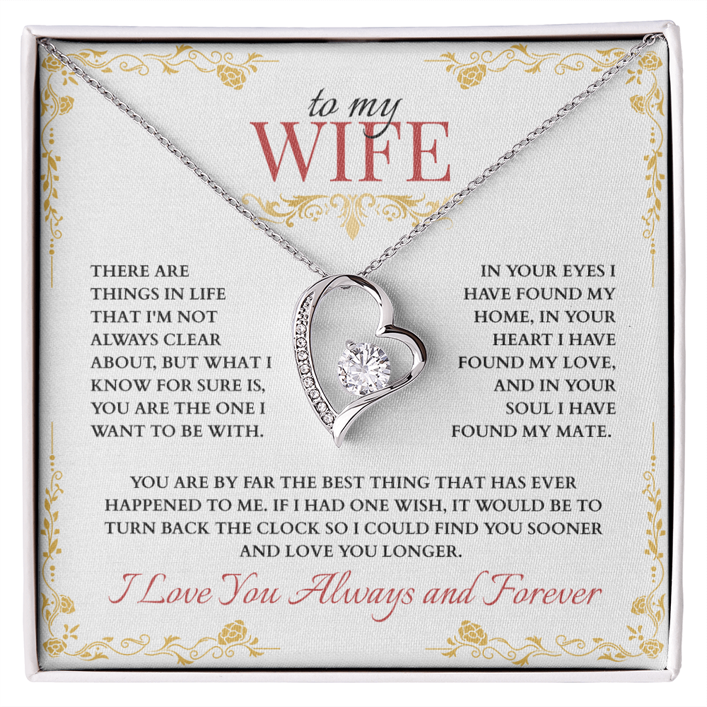 To My Wife, You are the One I Want to Be With