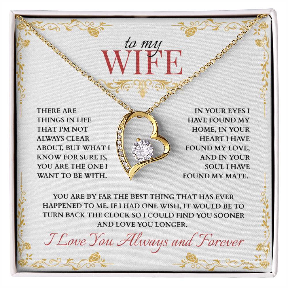 To My Wife, You are the One I Want to Be With