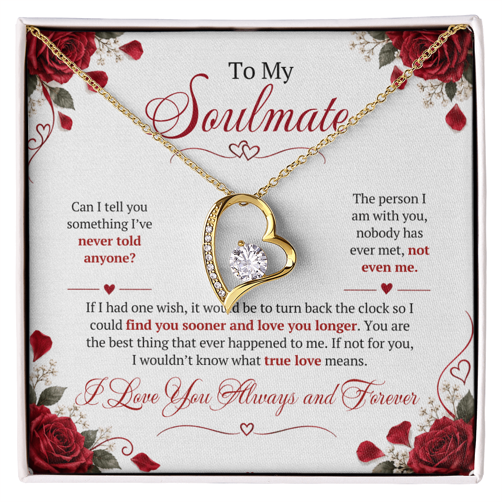 To My Soulmate - The person I am with you, nobody has ever met