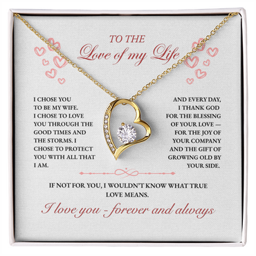 To My Wife, I Chose You Forever (W)