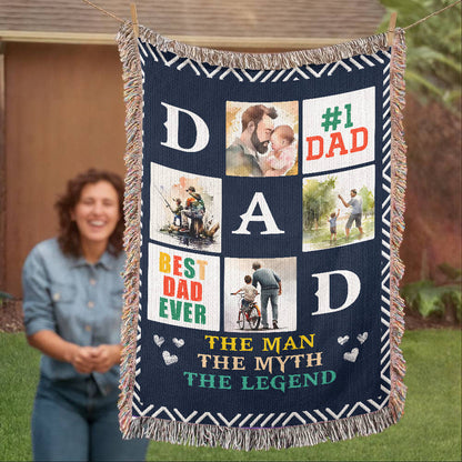 Blanket, Woven - Best Dad Ever