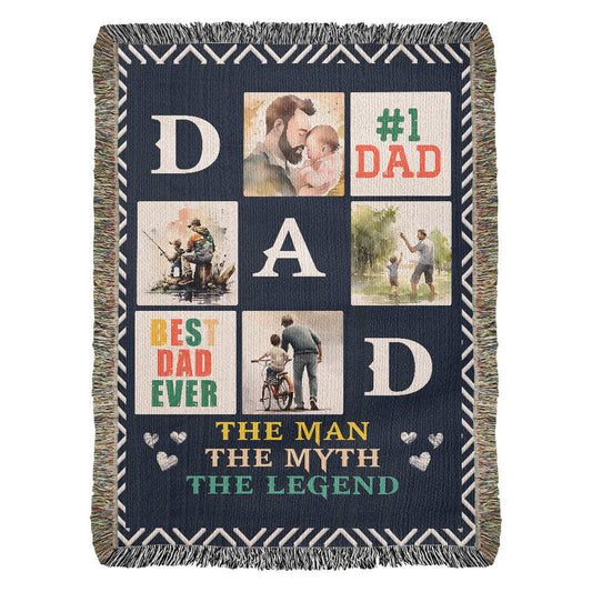 Blanket, Woven - Best Dad Ever