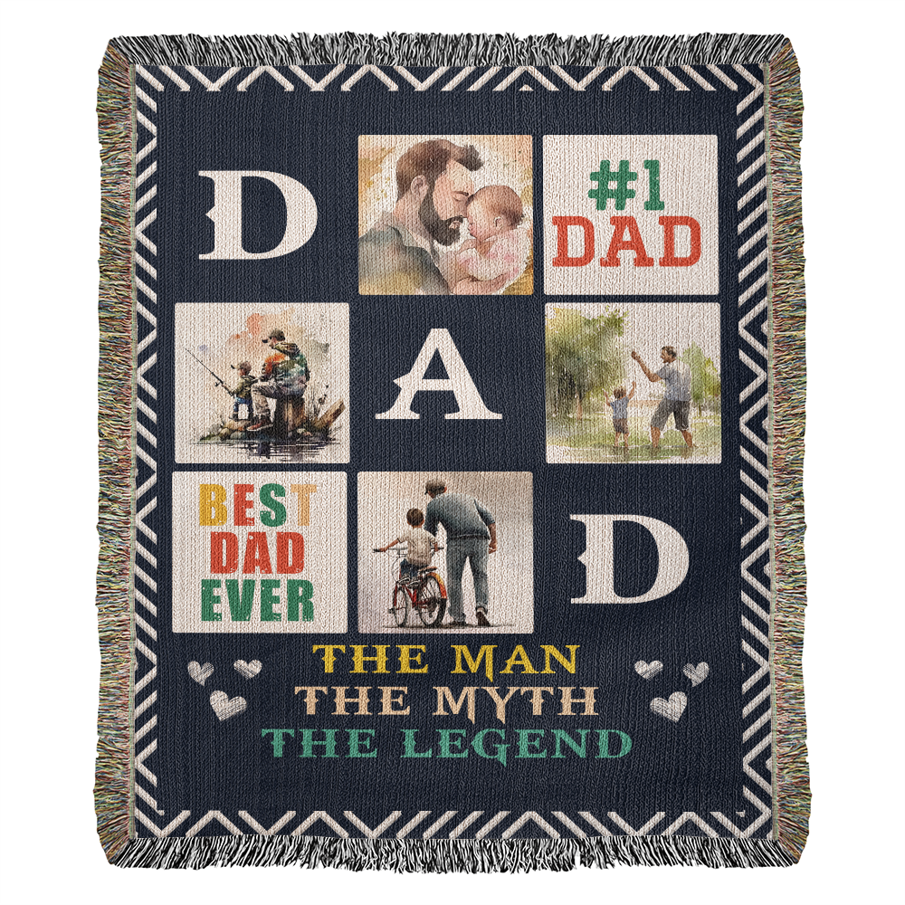 Blanket, Woven - Best Dad Ever