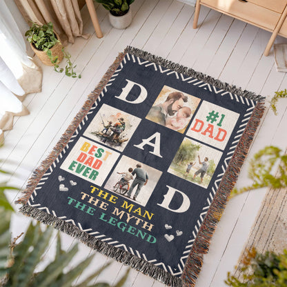Blanket, Woven - Best Dad Ever