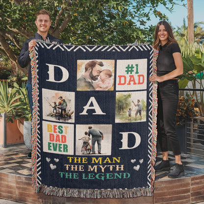 Blanket, Woven - Best Dad Ever