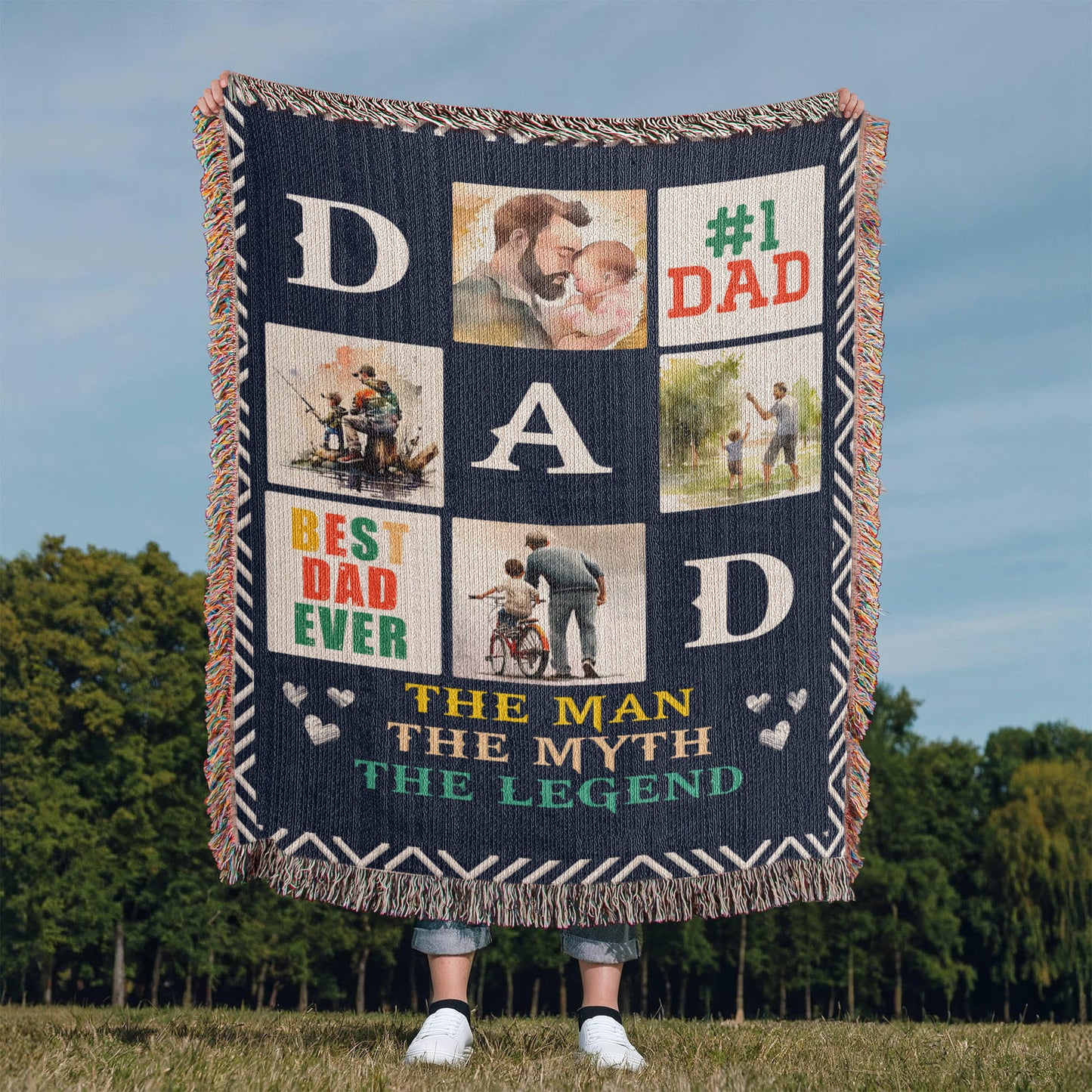 Blanket, Woven - Best Dad Ever