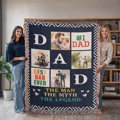 Blanket, Woven - Best Dad Ever