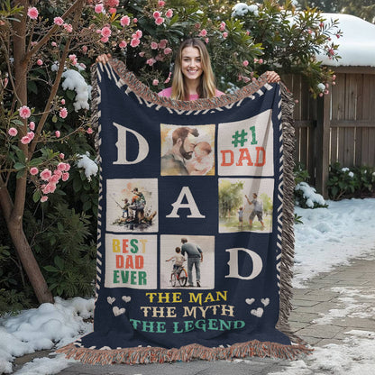 Blanket, Woven - Best Dad Ever