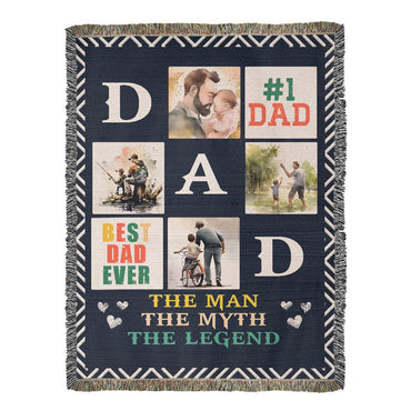 Blanket, Woven - Best Dad Ever
